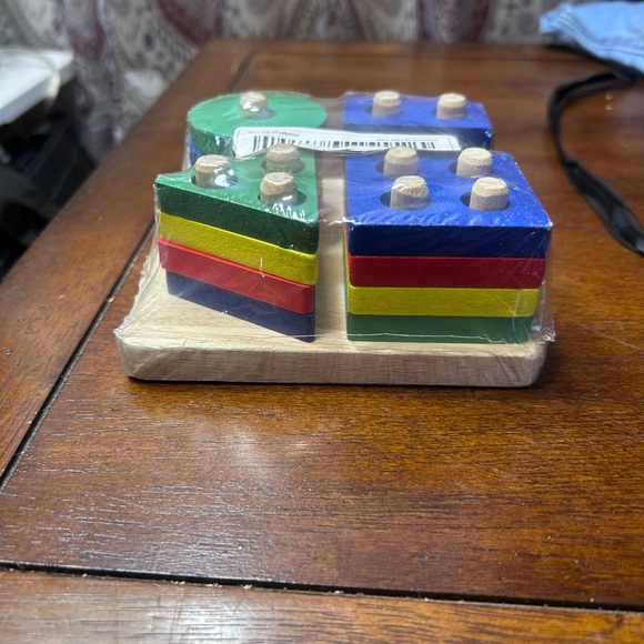 Colorful Wooden Shape Sorting Toy - Picture 2 of 4